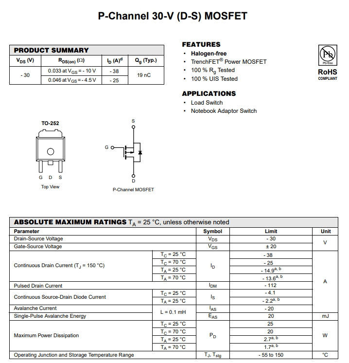 NTD25P03LG參數(shù) NTD25P03LG參數(shù)