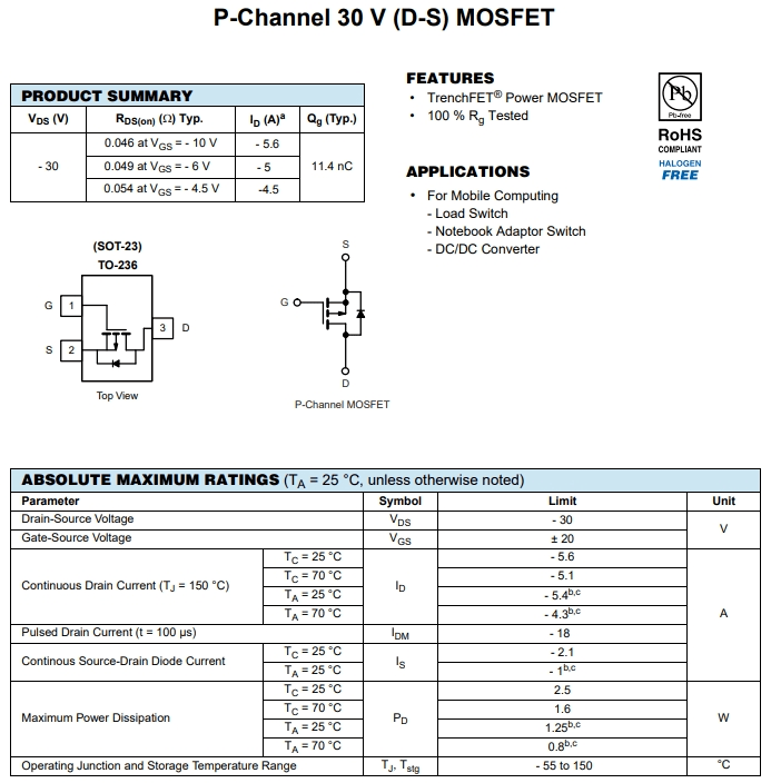 SI2319DS-T1-GE3參數(shù) SI2319DS-T1-GE3參數(shù)