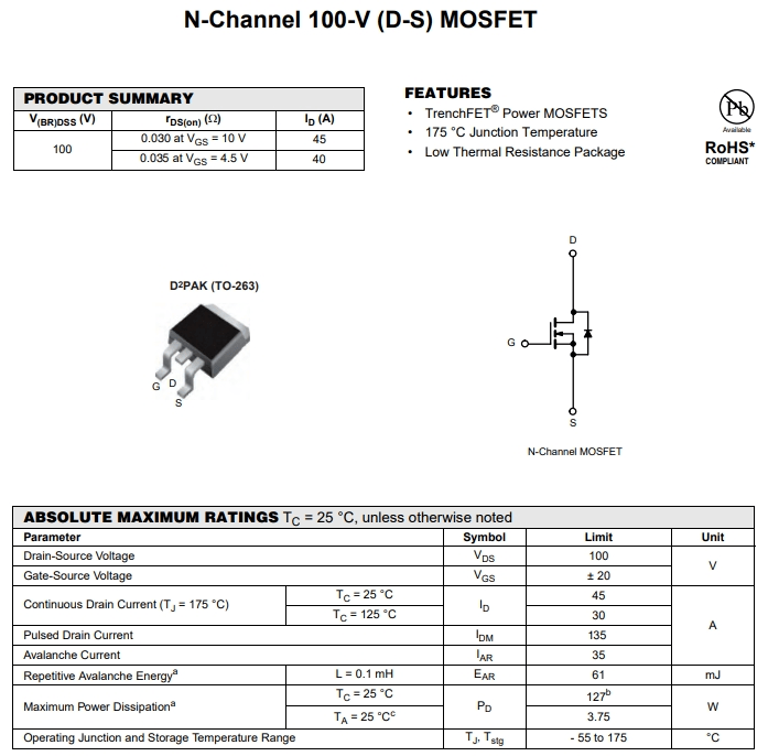 IRF540S參數(shù) IRF540S參數(shù)