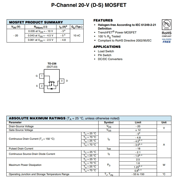 AF2301PWLA參數(shù) AF2301PWLA參數(shù)