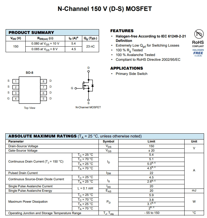SI4848DY-T1-E3&-100參數(shù) SI4848DY-T1-E3&-100參數(shù)