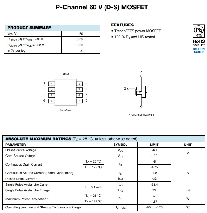 AO4421參數(shù) AO4421參數(shù)