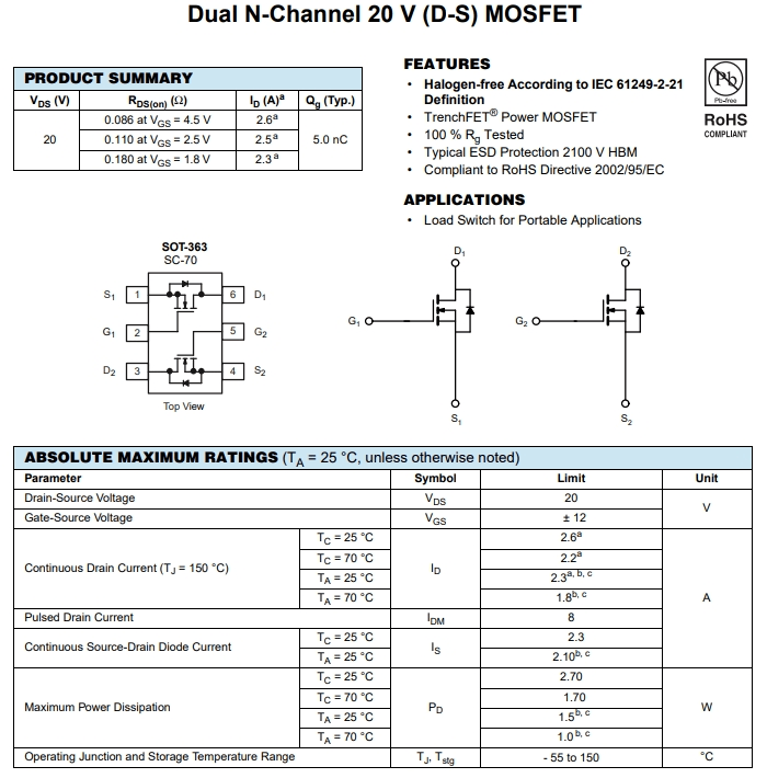 NTJD4001NT1G參數(shù) NTJD4001NT1G參數(shù)