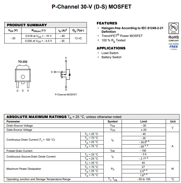 FDD6685參數(shù) FDD6685參數(shù)