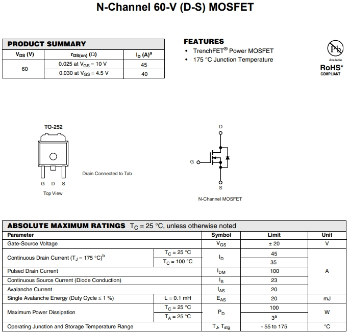 IRFR1205TRPBF參數(shù) IRFR1205TRPBF參數(shù)
