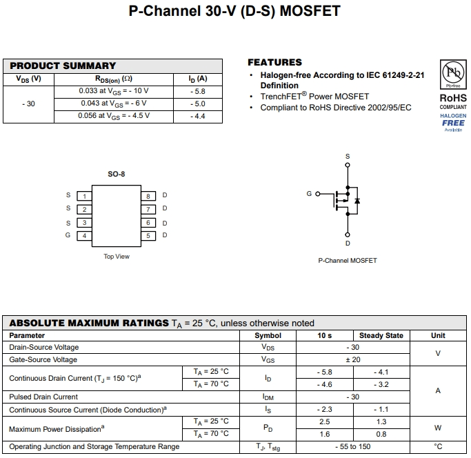 SPP9435AS8RG參數(shù)