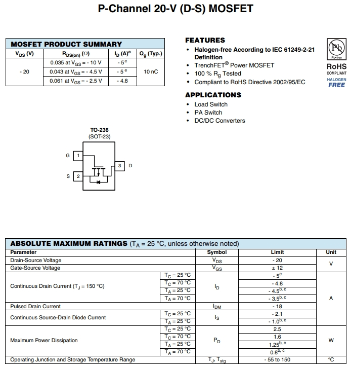 FDN302P參數(shù) FDN302P參數(shù)