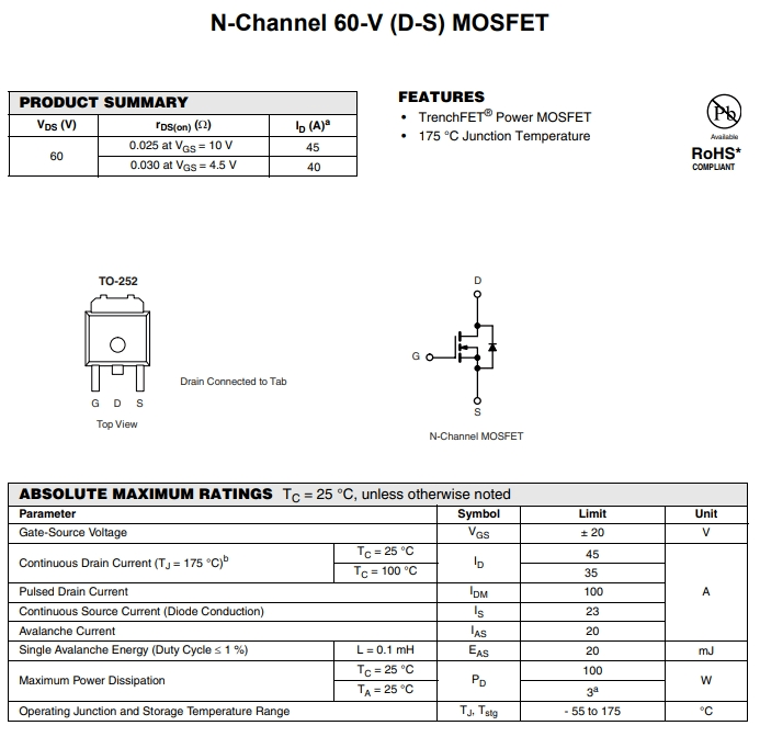 FQD30N06參數(shù)