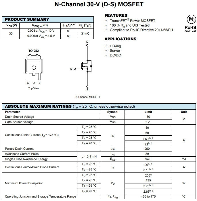 IRLR3103TRPBF參數(shù)