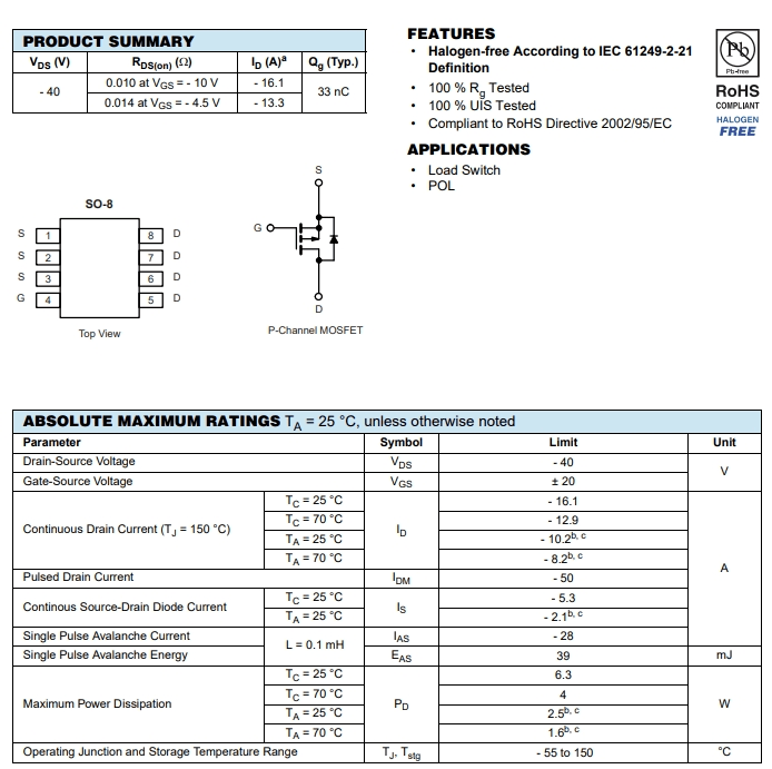 FDS4685-NL FDS4685-NL