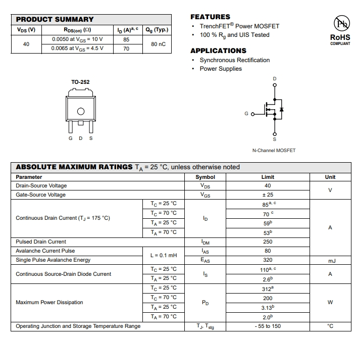 IRFR4104TRPBF IRFR4104TRPBF