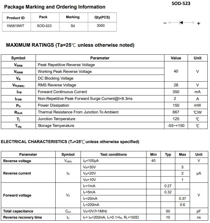 1N5819WT 1N5819WT